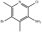 5-溴-2-氯-4,6-二甲基吡啶-3-胺结构式