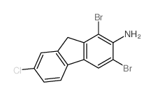 9H-Fluoren-2-amine,1,3-dibromo-7-chloro- structure