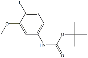 tert-butyl N-(4-iodo-3-methoxyphenyl)carbamate Structure