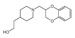 2-(1-((2,3-二氢苯并[b][1,4]二噁英-2-基)甲基)哌啶-4-基)乙醇结构式