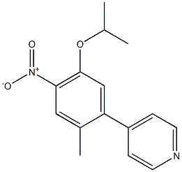 4-(5-isopropoxy-2-methyl-4-nitrophenyl)pyridine结构式