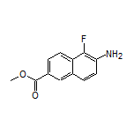 Methyl 6-Amino-5-fluoro-2-naphthoate Structure