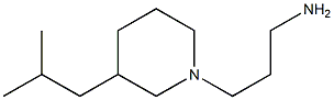 3-(3-isobutylpiperidin-1-yl)propan-1-amine结构式