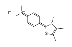 N,N-dimethyl-4-(3,4,5-trimethyl-1,3-thiazol-3-ium-2-yl)aniline,iodide Structure