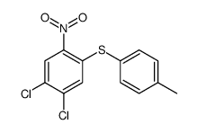 1,2-二氯-4-[(4-甲基苯基)硫代]-5-硝基苯结构式