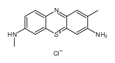 3-amino-2-methyl-7-(methylamino)phenothiazin-5-ium chloride Structure