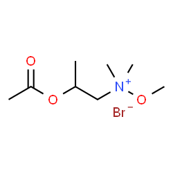 N-(2-ACETOXYPROPYL)-N,N,O-TRIMETHYLHYDROXYLAMMONIUM BROMIDE结构式