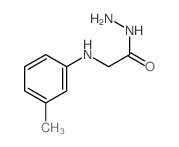 2-[(3-甲基苯基)氨基]乙酰肼结构式