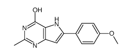 6-(4-Methoxyphenyl)-2-methylpyrrolo[3,2-d]pyrimidine-4-ol Structure