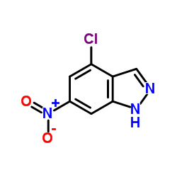 4-Chloro-6-nitro-1H-indazole structure