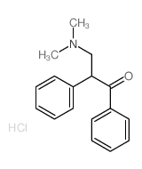 1-Propanone,3-(dimethylamino)-1,2-diphenyl-, hydrochloride (9CI) Structure