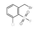 Benzenesulfonylfluoride, 2-(bromomethyl)-6-chloro-结构式