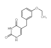 2,4(1H,3H)-Pyrimidinedione,5-[(3-ethoxyphenyl)methyl]-结构式