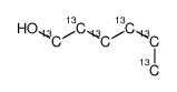 Hexyl-13C6 alcohol结构式