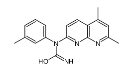 (9CI)-N-(5,7-二甲基-1,8-萘啶-2-基)-N-(3-甲基苯基)-脲结构式