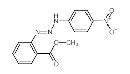 Benzoic acid,2-[3-(4-nitrophenyl)-2-triazen-1-yl]-, methyl ester结构式