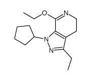 1-cyclopentyl-7-ethoxy-3-ethyl-4,5-dihydropyrazolo[3,4-c]pyridine结构式