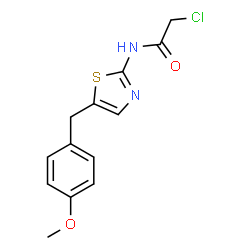 2-Chloro-N-[5-(4-methoxybenzyl)-1,3-thiazol-2-yl]acetamide structure