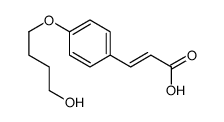 3-[4-(4-hydroxybutoxy)phenyl]prop-2-enoic acid结构式