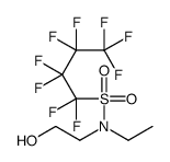 N-ethyl-1,1,2,2,3,3,4,4,4-nonafluoro-N-(2-hydroxyethyl)butane-1-sulphonamide structure