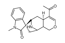 (4aR,7S)-4-Acetyl-6α,9α-epimino-4aβ,5,6,8,9,9aβ-hexahydro-1'-methylspiro[cyclohepta[c]pyran-7(1H),3'-[3H]indol]-2'(1'H)-one Structure