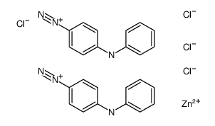 4-anilinobenzenediazonium tetrachlorozincate (2:1) structure