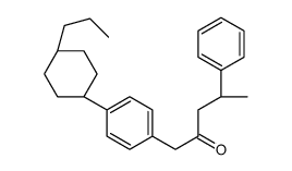 (4S)-4-phenyl-1-[4-(4-propylcyclohexyl)phenyl]pentan-2-one结构式