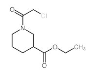 3-Piperidinecarboxylic acid, 1-(chloroacetyl)-, ethyl ester (9CI)结构式