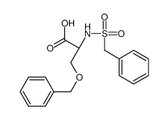 (2R)-2-(benzylsulfonylamino)-3-phenylmethoxypropanoic acid结构式