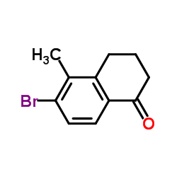 5-羟基-6-甲基-3,4-二氢萘-1(2H)-酮结构式