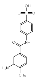 4-[(3-amino-4-methylbenzoyl)amino]benzenesulfonic acid结构式