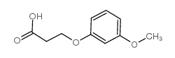 3-(3-甲氧基苯氧基)丙酸结构式