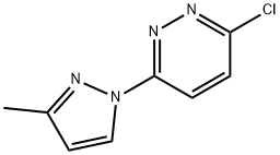 3-氯-6-(3-甲基-1H-吡唑-1-基)哒嗪结构式