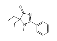 4H-Imidazol-4-one,5,5-diethyl-1,5-dihydro-1-methyl-2-phenyl-(9CI) Structure