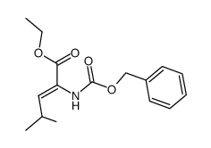 ethyl (Z)-α-N-benzyloxycarbonyl-α,β-didehydroleucinate Structure