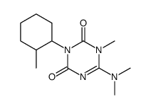 6-dimethylamino-1-methyl-3-(2-methyl-cyclohexyl)-1H-[1,3,5]triazine-2,4-dione结构式