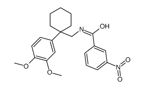 N-[[1-(3,4-dimethoxyphenyl)cyclohexyl]methyl]-3-nitrobenzamide结构式