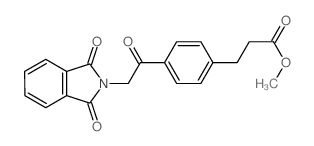 methyl 3-[4-[2-(1,3-dioxoisoindol-2-yl)acetyl]phenyl]propanoate结构式