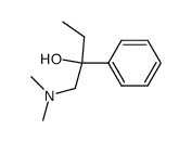 1-(DIMETHYLAMINO)-2-PHENYL-2-BUTANOL结构式