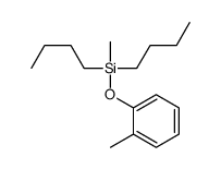 dibutyl-methyl-(2-methylphenoxy)silane Structure