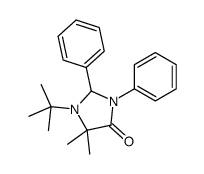 1-tert-butyl-5,5-dimethyl-2,3-diphenylimidazolidin-4-one Structure