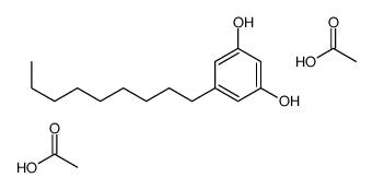 acetic acid,5-nonylbenzene-1,3-diol Structure