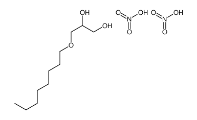 nitric acid,3-octoxypropane-1,2-diol Structure