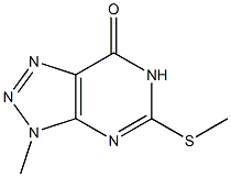 3,6-二氢-3-甲基-5-(甲硫基)-7H-1,2,3-三唑并[4,5-D]嘧啶-7-酮结构式