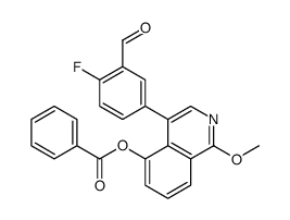 [4-(4-fluoro-3-formylphenyl)-1-methoxyisoquinolin-5-yl] benzoate Structure