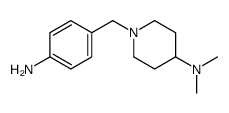 1-[(4-aminophenyl)methyl]-N,N-dimethylpiperidin-4-amine结构式