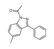 1-(5-methyl-3-phenylindazol-1-yl)ethanone Structure