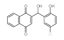 1,4-Naphthalenedione,2-[(5-chloro-2-hydroxyphenyl)hydroxymethyl]-结构式