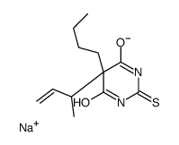 5-Butyl-5-(2-methyl-2-propenyl)-2-sodiothio-4,6(1H,5H)-pyrimidinedione structure