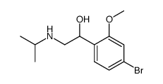 1-(4-Bromo-2-methoxy-phenyl)-2-isopropylamino-ethanol Structure